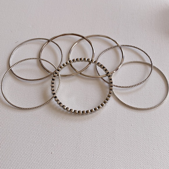 RJ Graziano CN Bangle Bracelets, Set of 7,  8” inside measurement - Picture 5 of 9